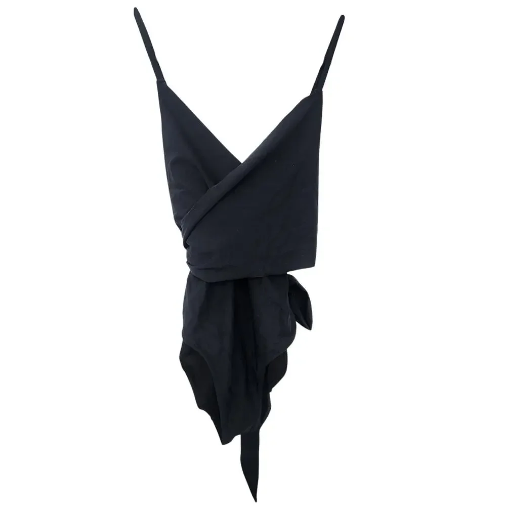 Old Navy Wrap Style Black One Piece Swimsuit‎ Size Medium